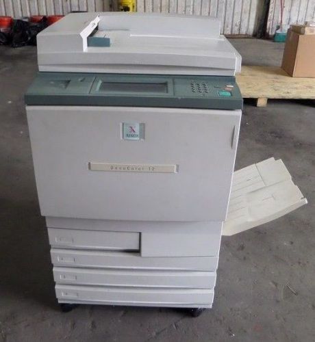 PACKAGE: XEROX DOCUCOLOR 12 W/ RIP, MBM 12X18&#034; FOLDER, AND DRILL SINGLE