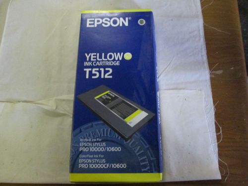 Epson Stylus Pro 10000/10600 Yellow T512 Archival Printer Ink C13T512201