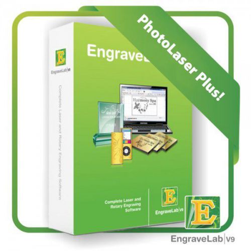 CADLink EngraveLab Photo Laser PhotoLaser Plus V9 Software for Engravers + Bonus