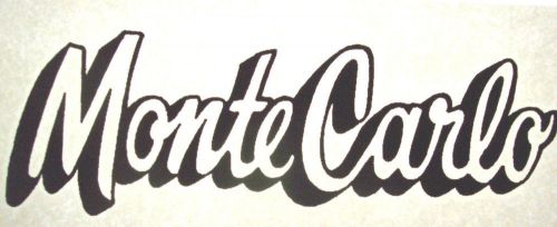 Monte Carlo   Vintage 70&#039;s  T-Shirt transfer  NOS