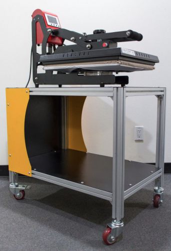 Heat Press Machine Stand - Roller Caddie for 15x15, 16x20, or 16x24
