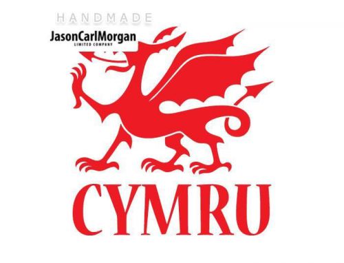 JCM® Iron On Applique Decal, Cymru Red