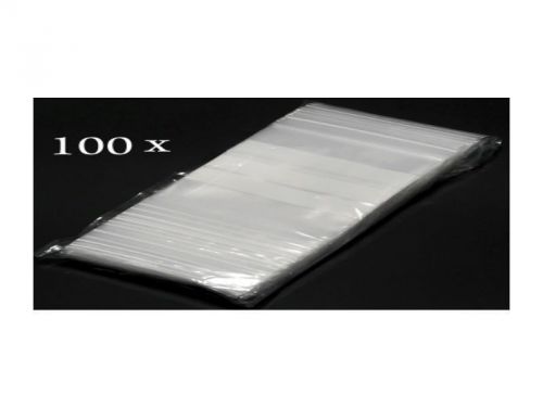 3 x 3  Ziplock Reclosable White Block Poly Bags Write-On  2 mil 100 pack