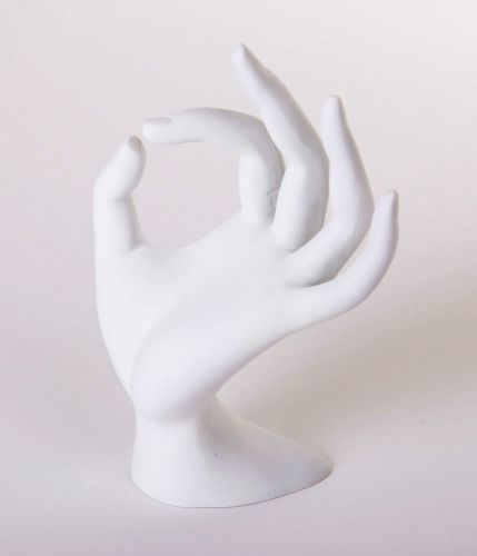 White Hand Figure Ring, Bracelet Organize Display Stand