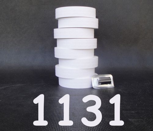Labels for monarch 1131 white, 2 sleeves one line price gun labels = 16 rolls for sale