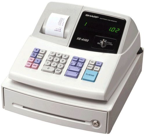 Sharp electronic cash register xe-a102 with key for sale