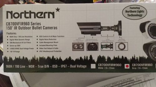 Northern 2 units- cb700vfir960 150ft pro outdoor bullet camera ,brand new for sale