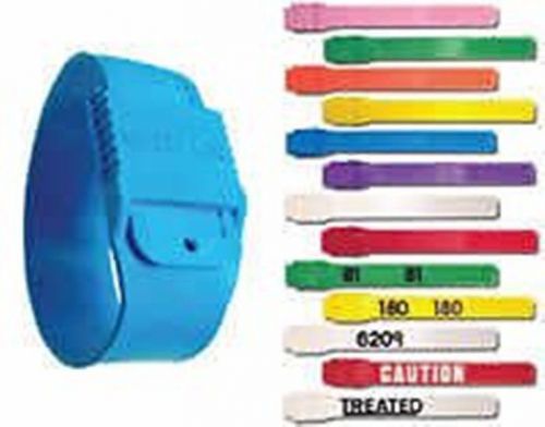 Boc multi loc plastic leg bands # numbered 1-10 yellow dairy cow cattle re-use for sale
