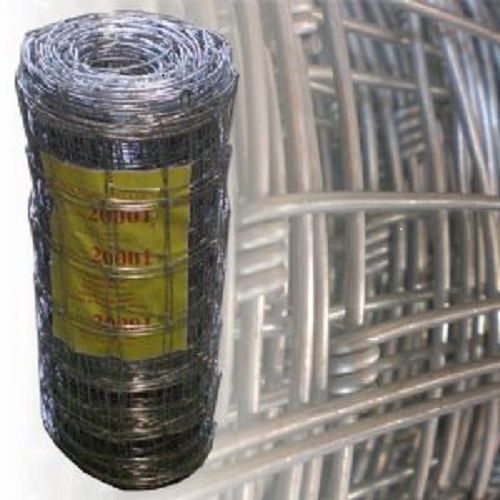 Sheep Pig Stock Dog Horse Wire Mesh Fence Galvanised Light 50m x 60cm - 7 wires