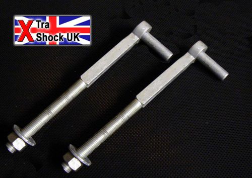 Hook to Bolt  M20 19mm Hook Pair Hot Dipped Galvanised for Gates