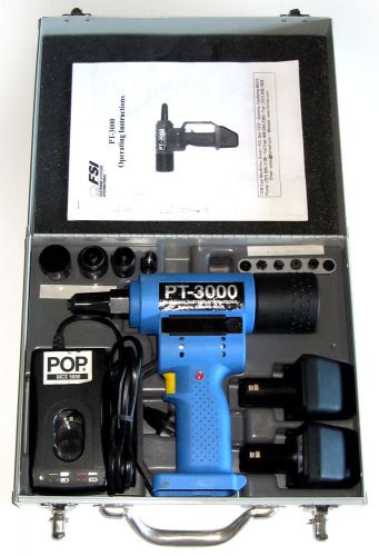 Fsi pt-3000-mil-1 cordless electric rivet gun riveter fastener kit cherrymax for sale