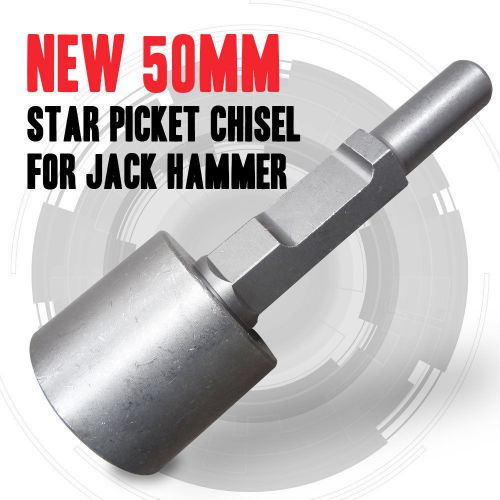 NEW DESHI 50mm STAR PICKET DRIVER, STAKE DRIVER, JACKHAMMER CHISEL JACK HAMMER