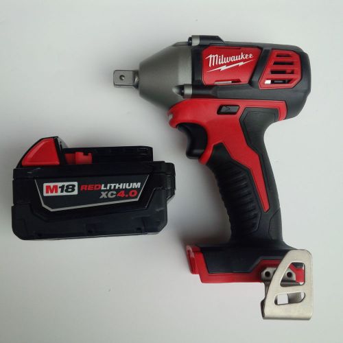 New 18v milwaukee 1/2&#034; impact wrench m18 2659-20, 48-11-1840 4.0 battery 18 volt for sale