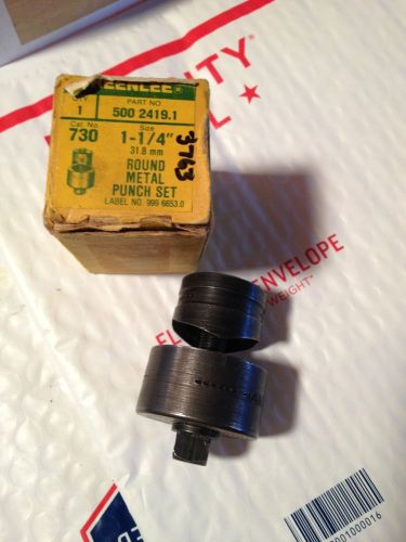 (1) Greenlee 1 1/4&#034; 31.8mm Diameter 730 Radio Chassis Knockout Punch #3763,3906