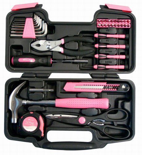 General Tool Set PINK Repairs Chrome Plated Small Jobs Girls Rock Gifts Love WOW