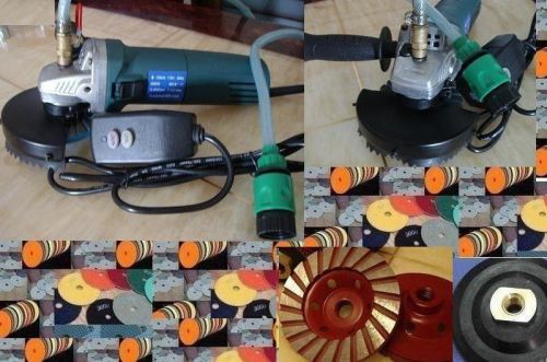Variable speed 220v 240v wet polisher polishing 20 pad cup wheel concrete stone for sale