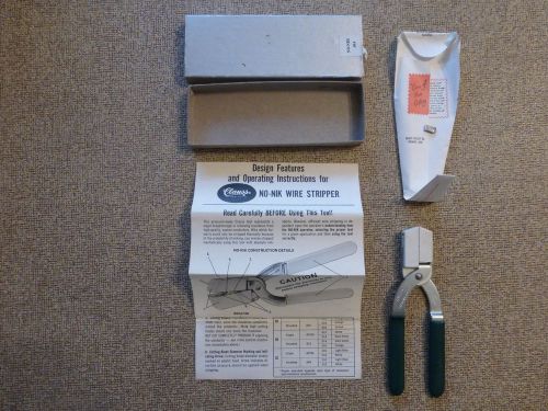 CLAUSS CUTLERY NO-NIK WIRE STRIPPERS W/ BOX &amp; INST.