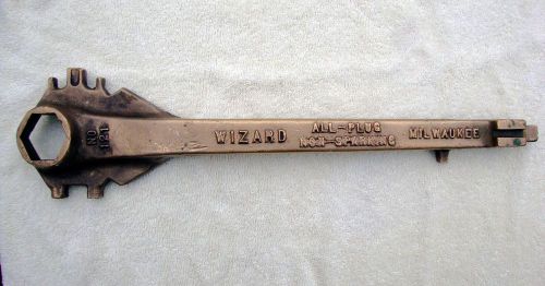 Wizard No. 121 Brass All-Plug Non-Sparking Bung Drum Wrench -  Milwaukee