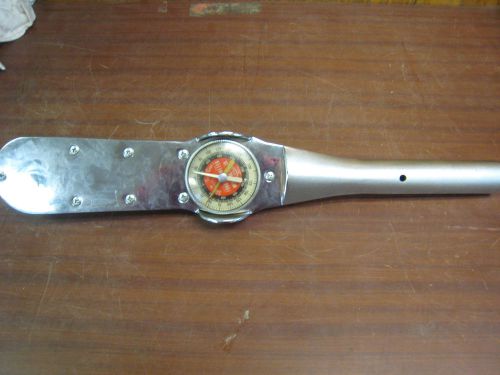 SNAP ON TORQOMETER TEC1503FU 0-1500 FT-LBS DIAL 1&#034; DRIVE TORQUE WRENCH USED