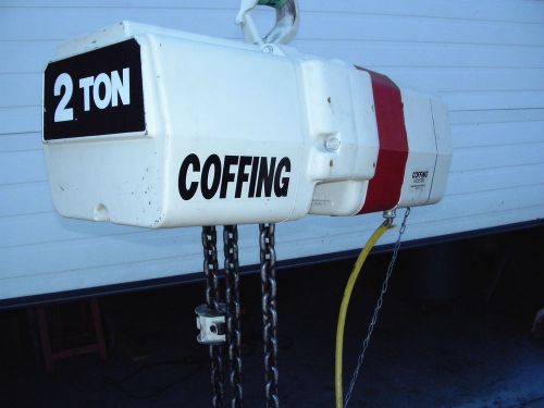 Coffing electric chain 2 ton hoist ec-4008-3 for sale