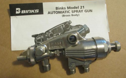 Binks automatic spray gun ,model 21 , 21 gun 63bss 63pb  ,  6220 2800 7 for sale