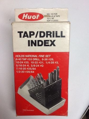 HUOT NATIONAL FINE TAP and DRILL DISPENSER INDEX ORGANIZER 12650