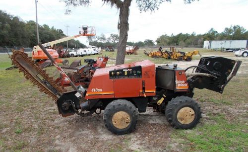 2006 Ditch Witch 410sx 4x4 walkbehind TRENCHER, VIB PLOW, BORE UNIT CAT DIESEL