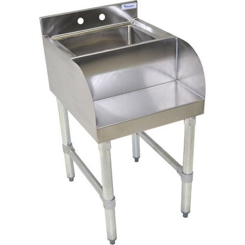 Stainless steel blender station - sink and shelf- ice cream commercial equipment for sale