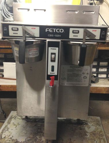 USED Fetco CBS 52H-15 Dual 1.5 Gallon Thermal Coffee Brewer Machine w/ faucet
