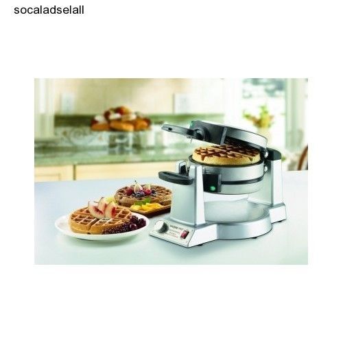 Double Belgian Waffle Maker Baker Iron Commercial Breakfast Gourmet Professional