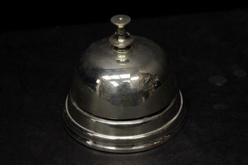 Counter top bell/ tap bell silver plated Diameter 5&#034;