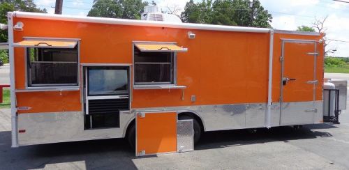 Concession trailer 8.5&#039; x 24&#039; (orange) event kitchen catering food bbq for sale