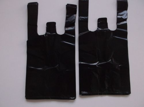 PLASTIC SHOPPING BAGS 1100 CT ,T SHIRT TYPE, GROCERY ,BLACK SMALL SIZE BAGS.