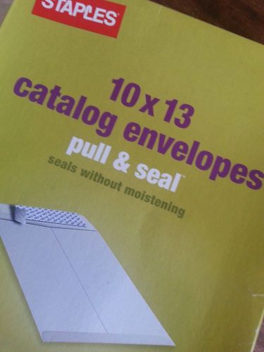 Catalog Envelopes White Pull  10x13   12  TWELVE  Envelopes