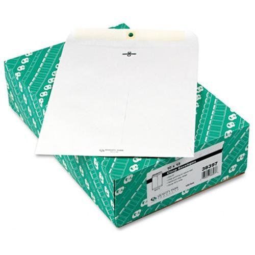 QUALITY PARK PRODUCTS 38397 Clasp Envelope, 10 X 13, 28lb, White, 100/box