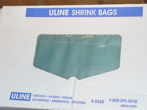 25 plastic shrink-wrap bags 9&#034; x 12&#034; 100 gauge pvc shrink film uline s-3363 for sale
