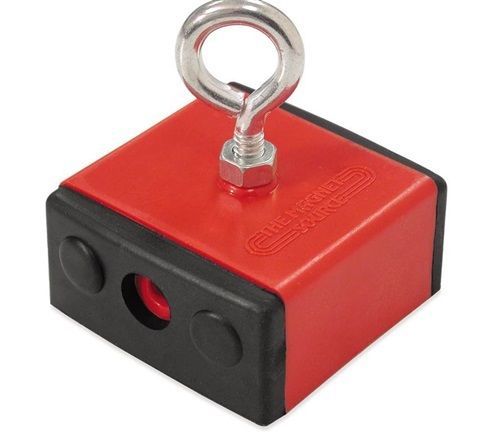 Retrieving Magnet with Eye-bolt Rated 2.4 lb. pull &amp; 100 lb. Max Lift