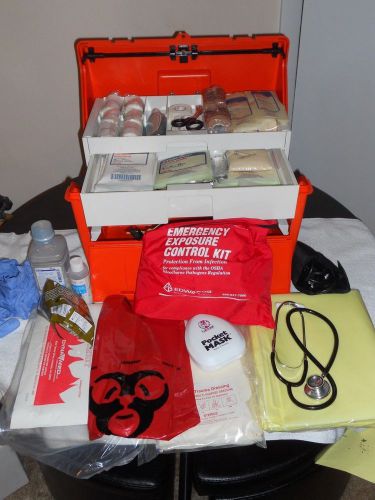 Flambeau pm2272 pm-2272 emt trauma drug kit - fully loaded! for sale