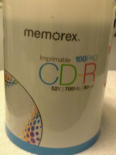 Memorex CD-R 52x 80min on a spindle printable