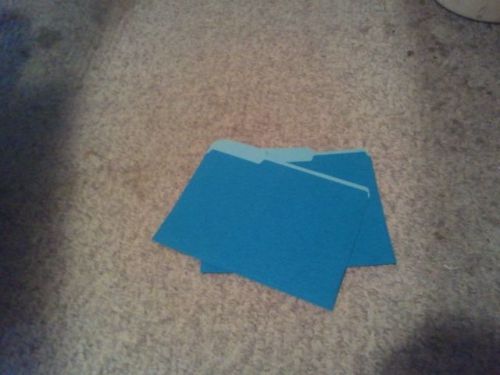 File Folders 3rd cut  (500 Count) Blue
