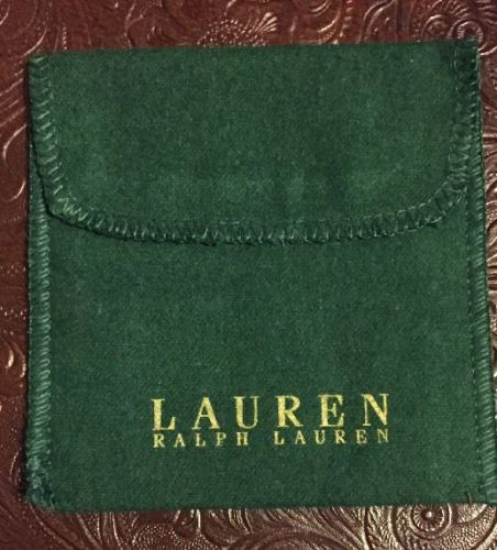 lauren ralph lauren   Jewelry Pouches Velvet Gift Bag green 4&#034;x4&#034;