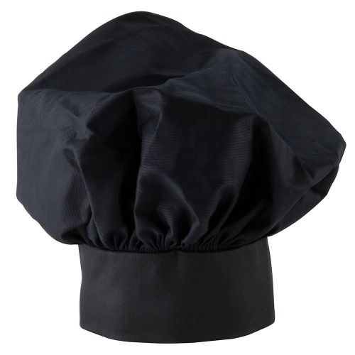 Choice 13&#034; Black Chef Hat. Restaurant/Fine Dining. 12/Case @ $6.25ea