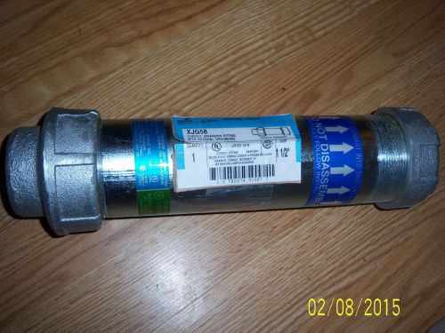 New cooper crouse-hinds conduit expansion joint fitting xjg58 1-1/2&#034; for sale