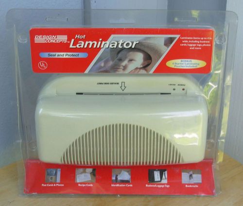 Design Concepts hot laminator 4 inch wide max