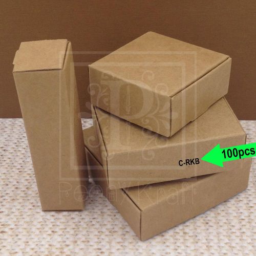 100pcs - Rectangle Kraft Boxes, Jewelry Boxes, Soaps Boxes, Kraft Boxes