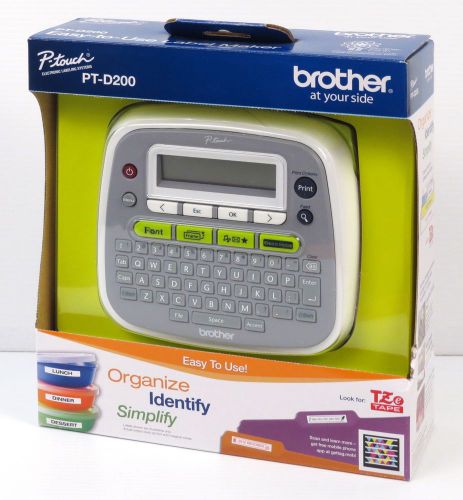 *NEW* Brother P-Touch PT-D200 Thermal Label Printer (TZe Tape) *NIB*