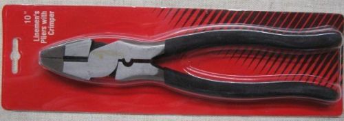 pliers linesman 10 inch New Large Linesman Pliers Comfort Grip Free Shipping USA