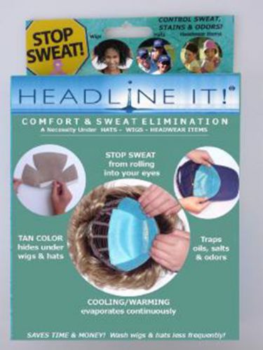 Headline It! Sweat Liners For Under Wigs And Headware 9 Pieces