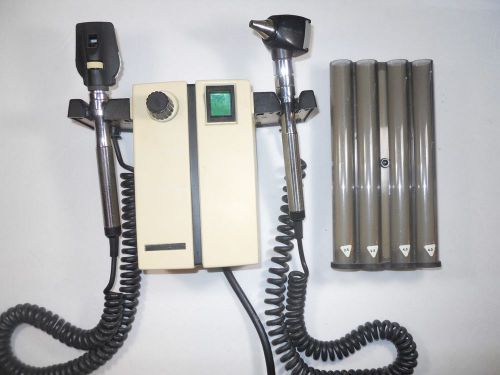 Welch Allyn Wall Diagnostic w/ Ophthalmoscope / Otoscope / Specula Dispenser