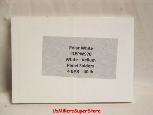 Panel Folder - White -Vellum -4 Bar 50 ct